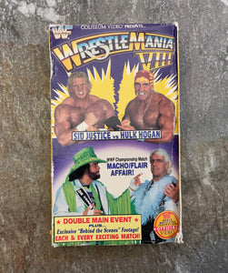 Vintage WWF WWE Wrestlemania 8 VIII VHS Tape ###