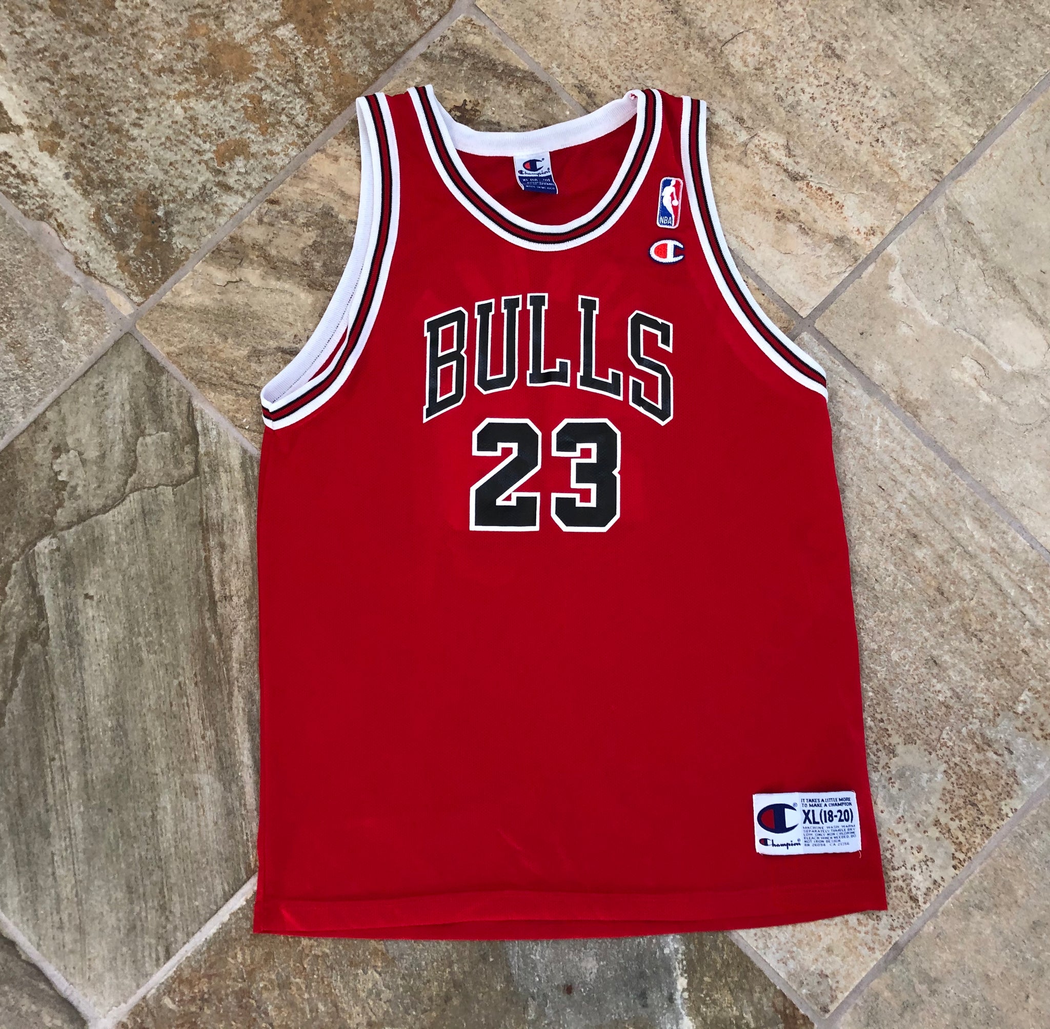 Vintage Champion Chicago Bulls Michael Jordan 90s NBA Jersey 