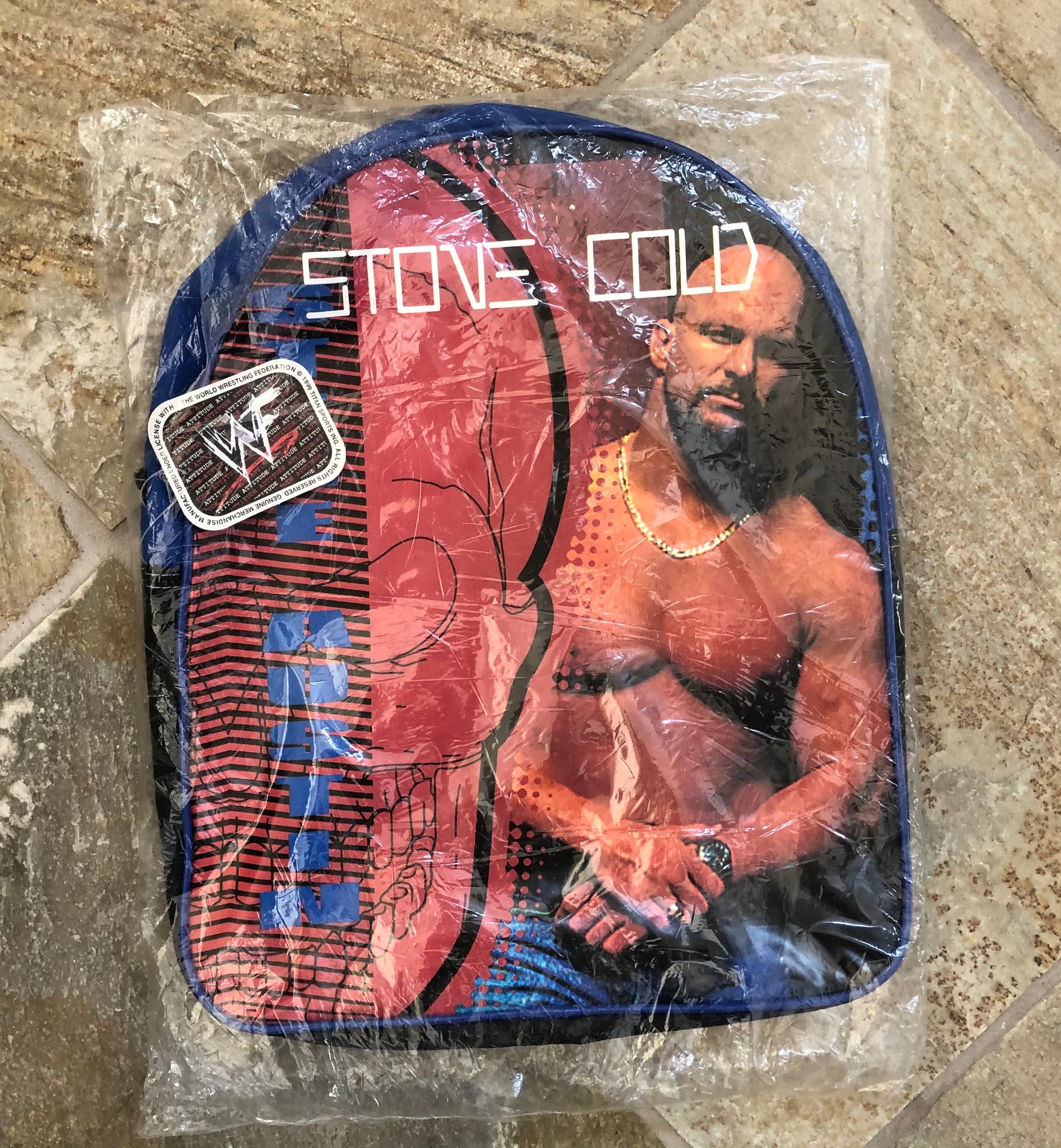 Vintage Stone Cold Steve Austin WWF WWE Backpack ### – Stuck In The 90s  Sports