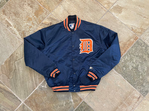 Vintage Detroit Tigers Starter Satin Baseball Jacket, Size XL