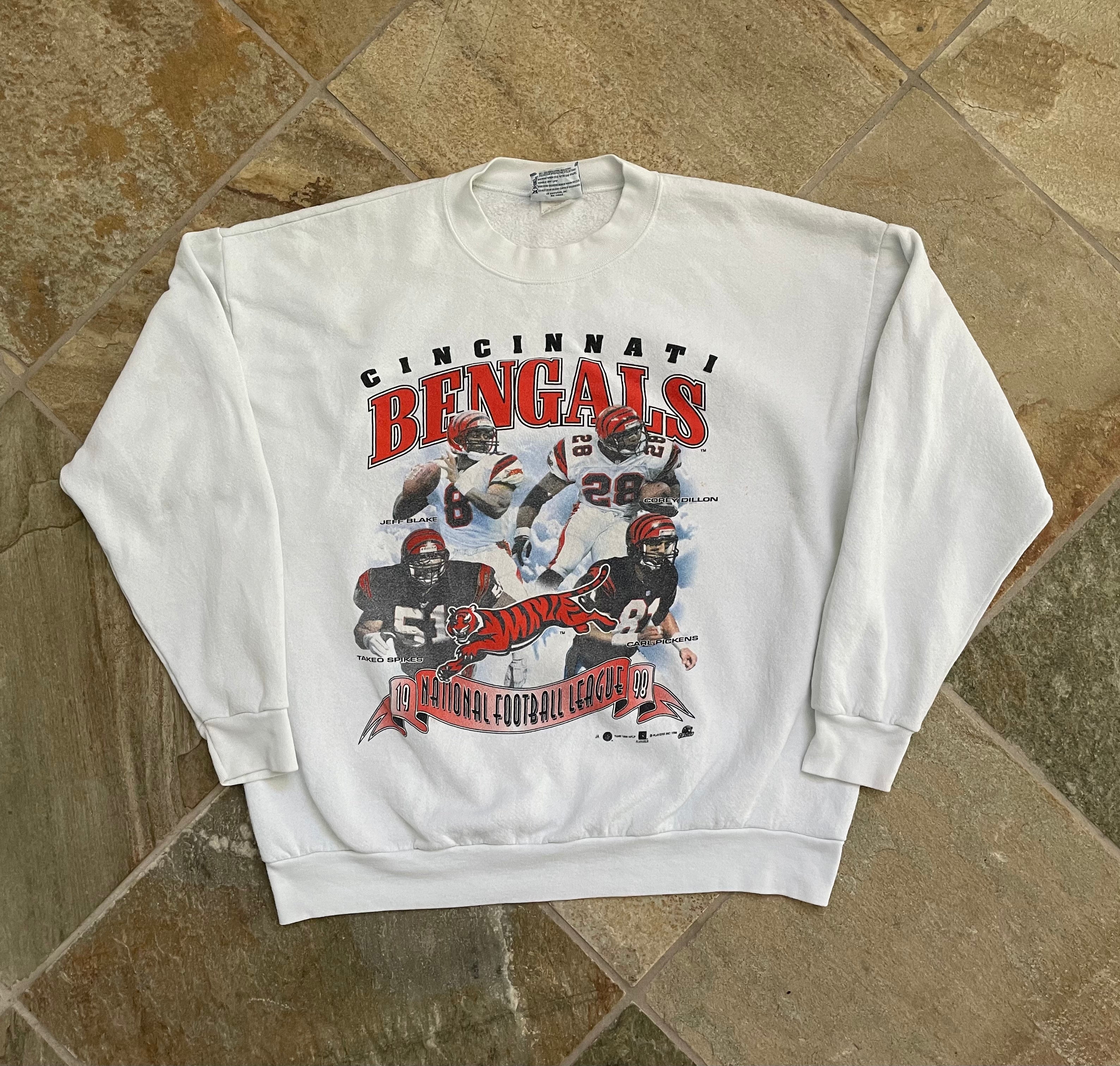 Vintage XL Cincinnati shops Bengals Jeff Blake sweatshirt bundle