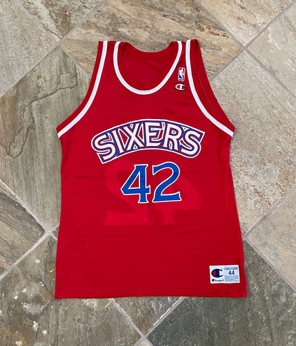 Vintage Philadelphia 76ers Jerry Stackhouse Champion Basketball Jersey, Size 44, Large