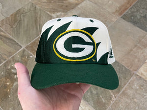 Vintage Green Bay Packers Logo Athletic Sharktooth Snapback Football Hat