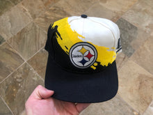 Load image into Gallery viewer, Vintage Pittsburgh Steelers Logo Athletic Splash Snapback Football Hat