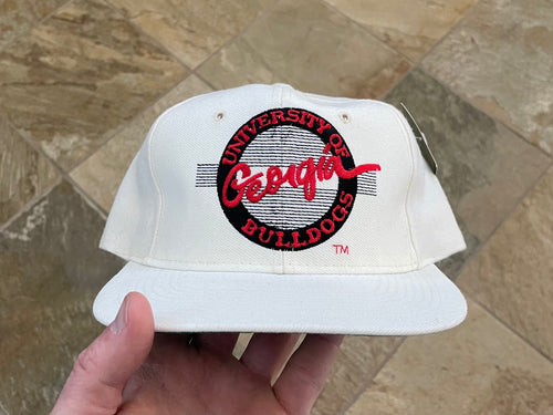 Vintage Georgia Bulldogs The Game Circle Logo Snapback College Hat