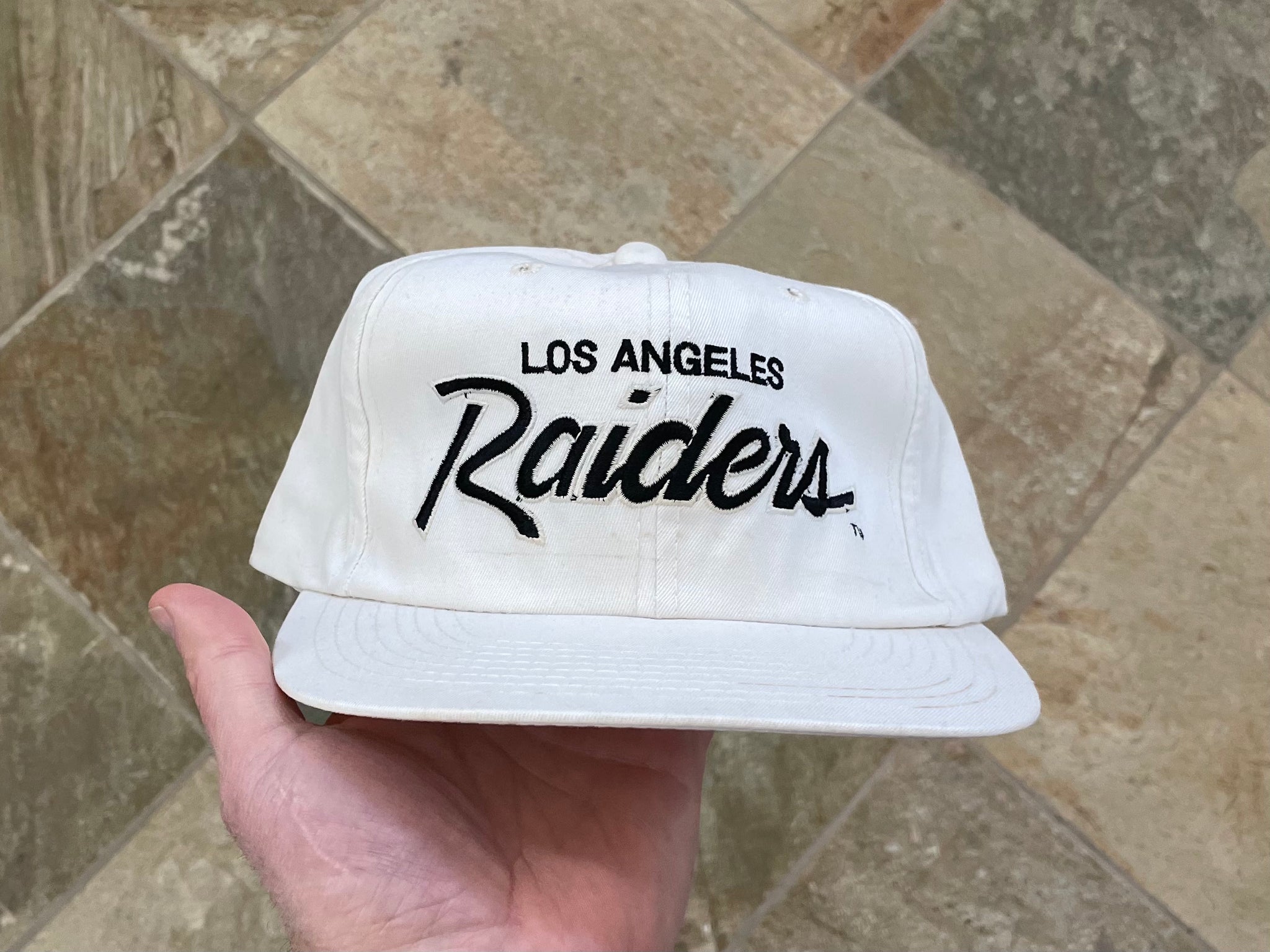 Vintage Los Angeles Raiders Sports Specialties Script Snapback