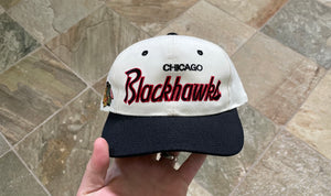 Vintage Chicago Blackhawks Sports Specialties Script Snapback Hockey Hat