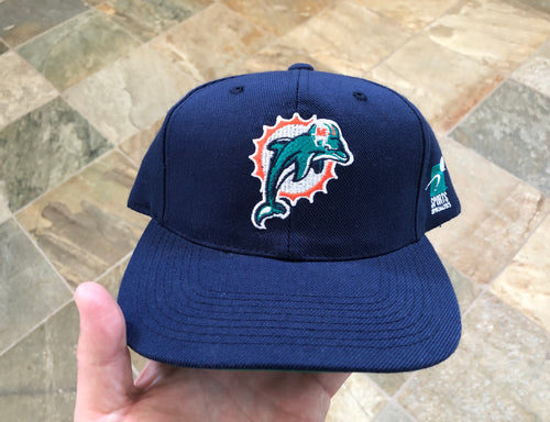 Vintage Miami Dolphins Sports Specialties Plain Logo Snapback Football Hat.