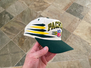 Vintage Green Bay Packers Logo Athletic Diamond Snapback Football Hat