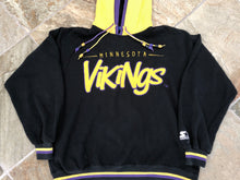Load image into Gallery viewer, Vintage Minnesota Vikings Starter Double Hooded Football Sweatshirt, Size Large