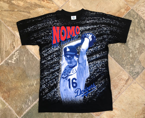 Vintage Los Angeles Dodgers Hideo Nomo Winterland Baseball Tshirt, Size Large