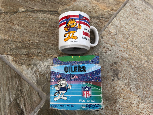 Vintage Houston Oilers Garfield Enesco Ceramic Coffee Mug ###