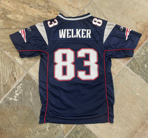 Vintage New England Patriots Wes Welker Reebok Football Jersey, Size Youth Medium, 10-12