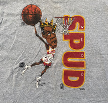 Load image into Gallery viewer, Vintage Atlanta Hawks Spud Webb Cartoon Basketball Tshirt, Size XL