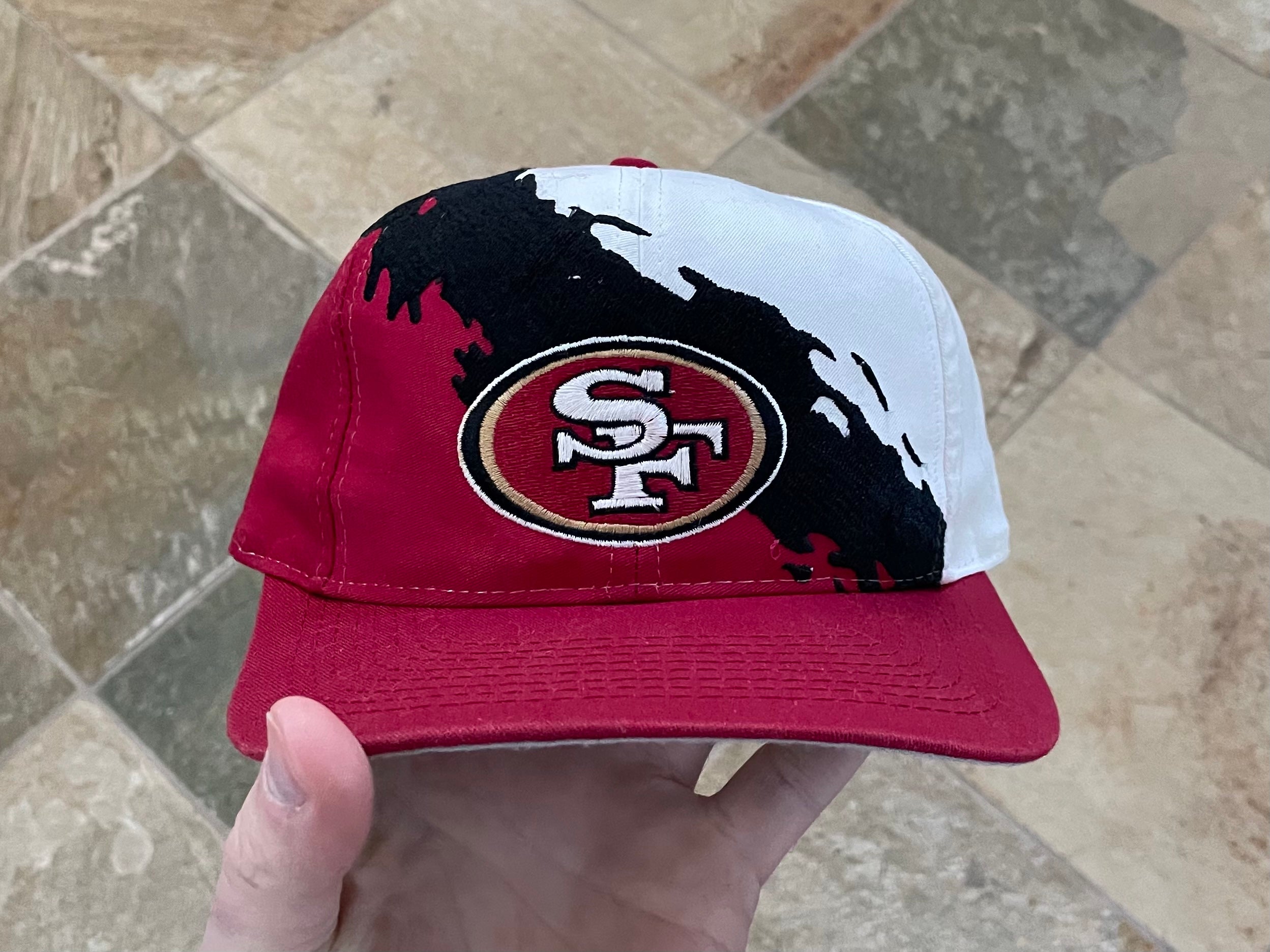 San Francisco 49ers Vintage 90s Splash Snapback Hat Logo 