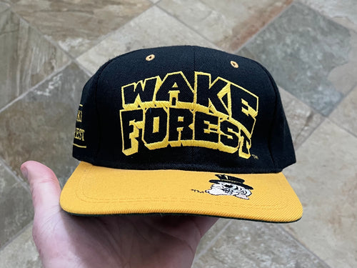 Vintage Wake Forest Demon Decons Cap Boy Snapback College Hat