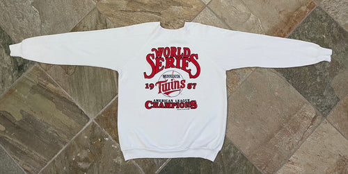 Vintage Minnesota Twins 1987 World Series Baseball Sweatshirt, Size XL