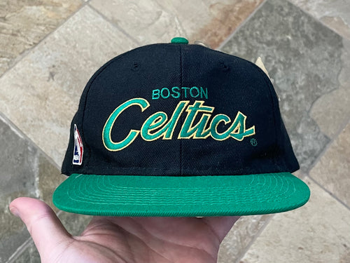 Vintage Boston Celtics Sports Specialties Script Snapback Basketball Hat