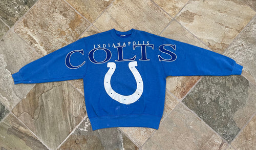 Vintage Indianapolis Colts Magic Johnson Football Sweatshirt, Size Large