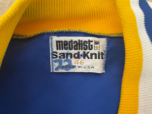 Vintage Golden State Warriors Sand Knit Basektball Jacket, Size XL