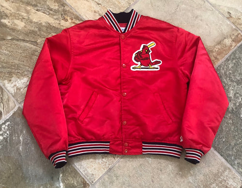Vintage St. Louis Cardinals Starter Satin Baseball Jacket, Size Youth Large