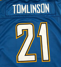 Load image into Gallery viewer, Vintage San Diego Chargers Ladainian Tomlinson Reebok Youth Football Jersey, Size XL, 18-20