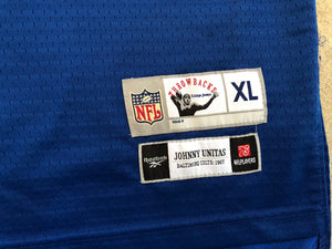 Baltimore Colts Johnny Unitas Reeebok Throwback Football Jersey, Size Youth XL, 18-20