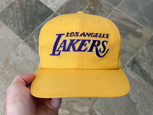 Vintage Los Angeles Lakers Sports Specialties Script Snapback Basketball Hat