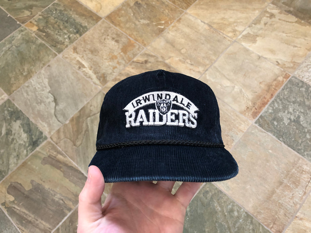 Vintage Irwindale (Los Angeles) Raiders Corduroy Strapback Football Hat