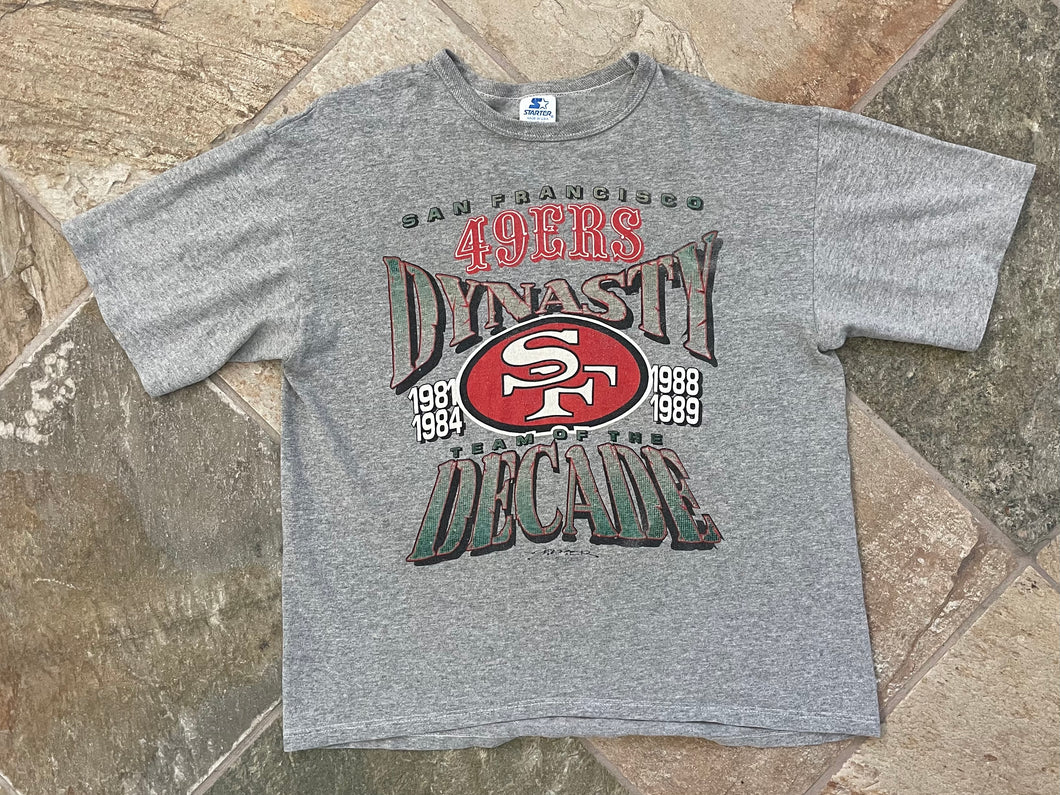 Vintage San Francisco 49ers Super Bowl Starter Football Tshirt, Size Large