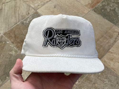 Vintage Los Angeles Raiders AmaPro Corduroy Zipback Snapback Football Hat