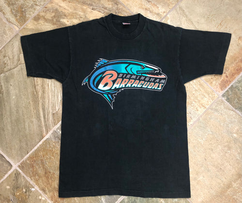 Vintage Birmingham Barracudas CFL Football Tshirt, Size Large