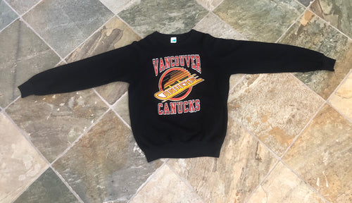 Vintage Vancouver Canucks Waves Hockey Sweatshirt, Size Large
