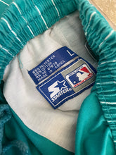 Load image into Gallery viewer, Vintage Florida Marlins Starter Pinstripe Baseball Shorts, Size Large