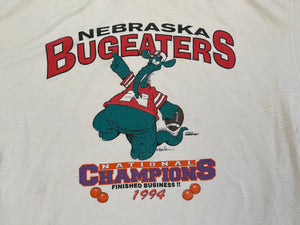 Vintage Nebraska Bugeaters Cornhuskers College Tshirt, Size XL