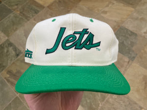 Vintage New York Jets Sports Specialties Script Snapback Football Hat