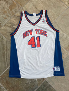 Vintage New York Knicks Glen Rice Champion Basketball Jersey, Size 52, XXL