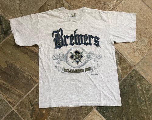 Vintage Milwaukee Brewers Competitor Baseball Tshirt, Size Large