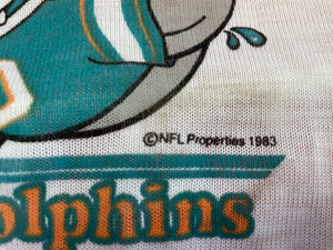 Vintage Miami Dolphins Huddles Pajamas Football Tshirt, Size Youth, 4T