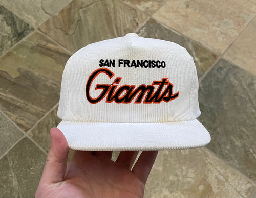 Vintage San Francisco Giants Sports Specialties Corduroy Script Snapback Baseball Hat