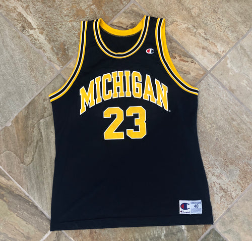 Vintage University of Michigan Maurice Taylor Champion College Basketball Jersey, Size 48, XL