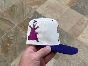 Vintage Flintstones Dino Blockhead Snapback Hat ***