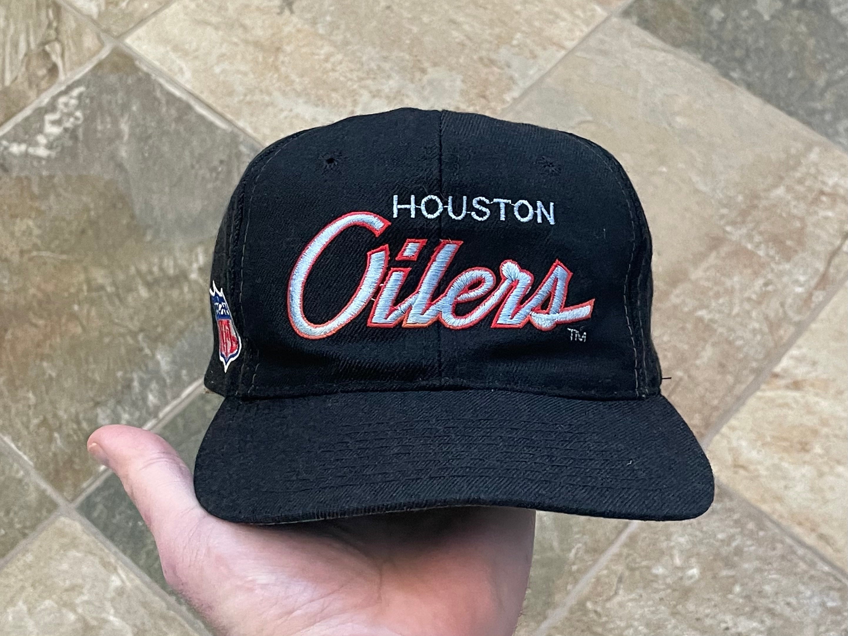 VINTAGE SPORTS SPECIALTIES HOUSTON OILERS SNAPBACK HAT CAP SCRIPT FOOTBALL  NFL