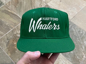 Vintage Hartford Whalers Universal Script Snapback Hockey Hat
