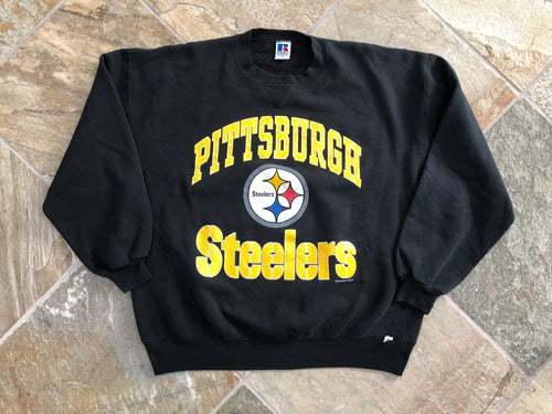 Vintage Pittsburgh Steelers Russell Athletic Football Sweatshirt, Size XL