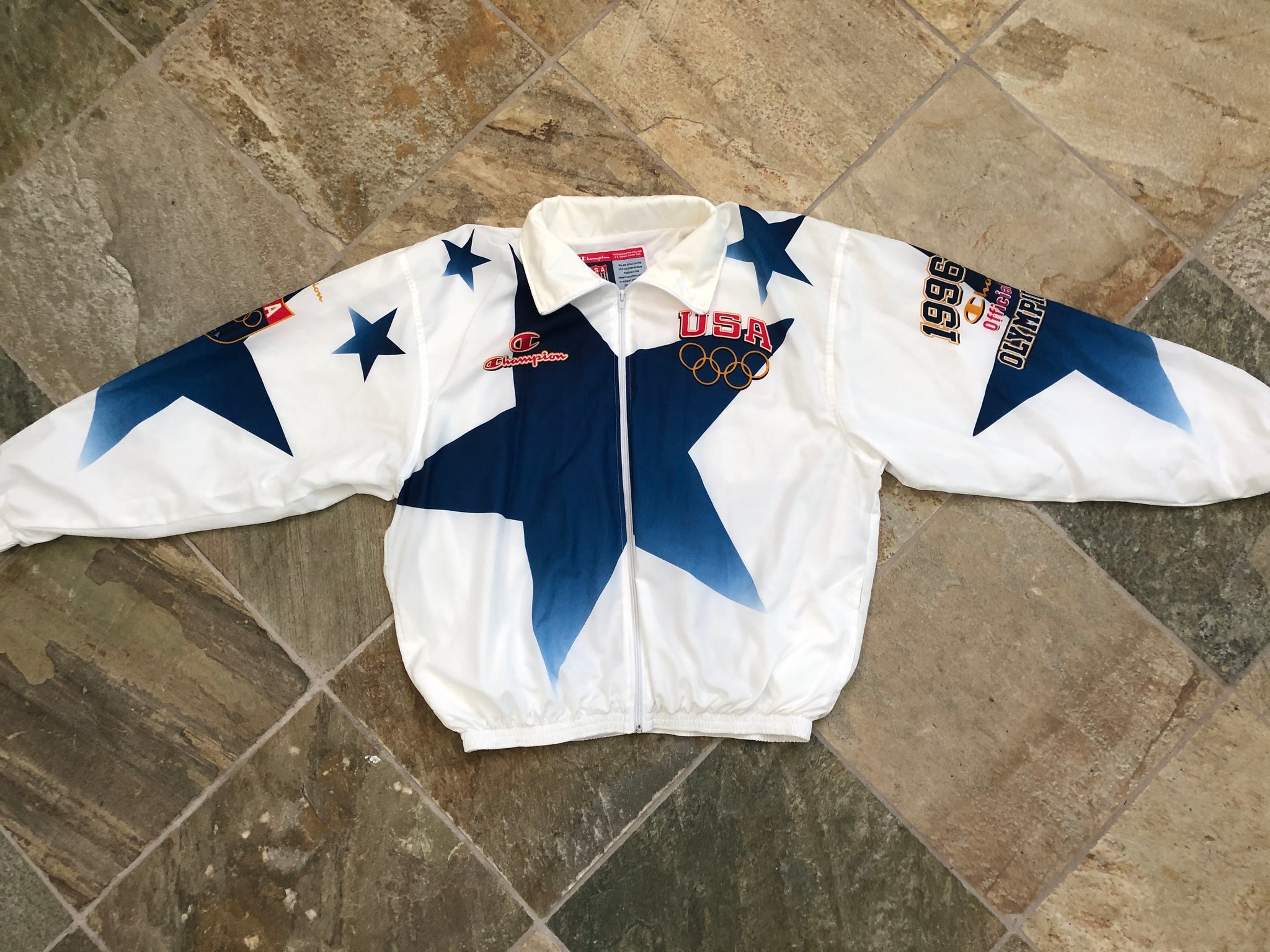 Vintage USA 1996 Atlanta Champion Windbreaker Jacket, Size – Stuck In The Sports