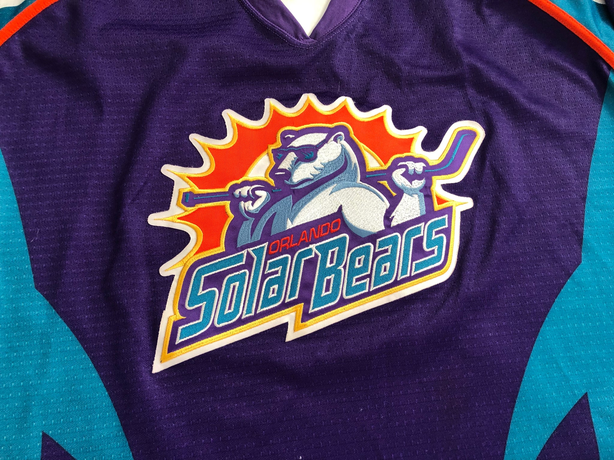 Orlando Solar Bears Jersey Size 56 IHL Authentic Vintage Mens Bauer Blank  Gift