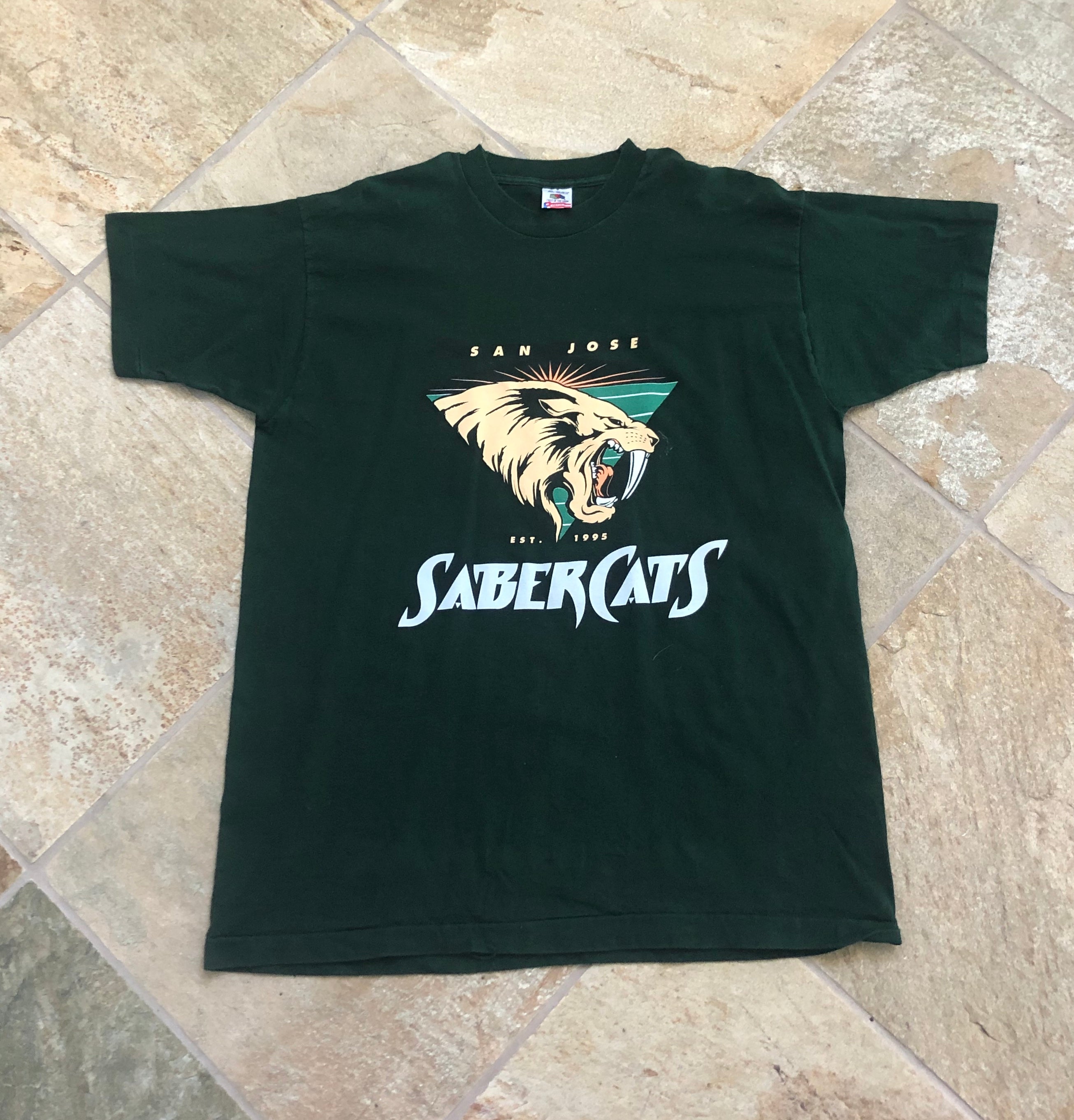 Vintage San Jose Sabercats Arena Football Tshirt, Size XL – Stuck