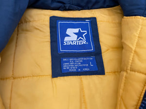 Vintage Michigan Wolverines Starter Parka College Jacket, Size Large