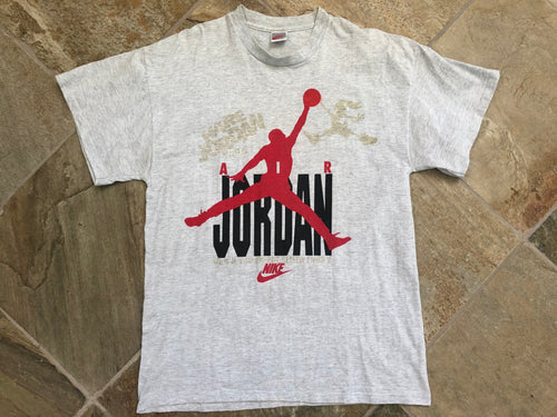 Vintage Chicago Bulls Michael Jordan Nike Gray Tag “Hare Jordan” Basketball Tshirt, Size XL